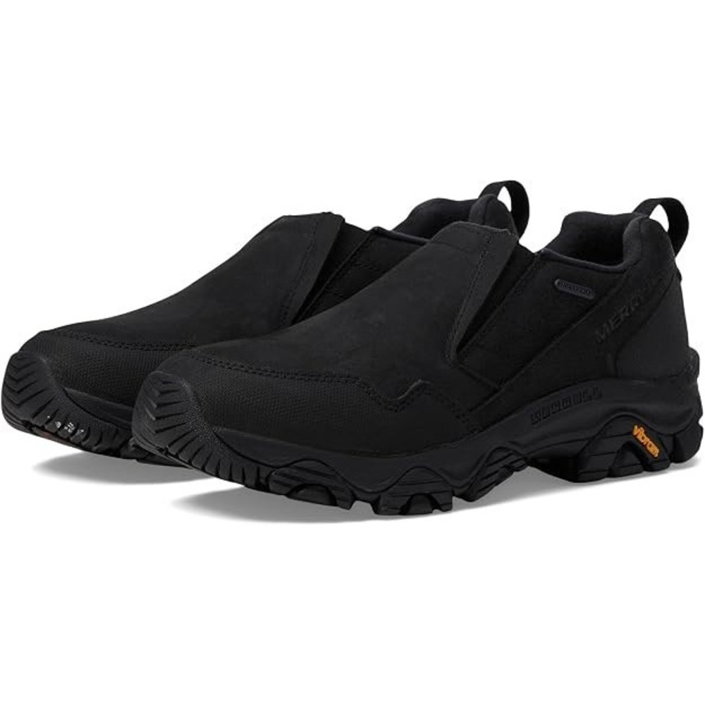 Merrell Coldpack 3 Thermo Moc Waterproof Vibram Sole Slip-On Shoes Black 8 NEW!